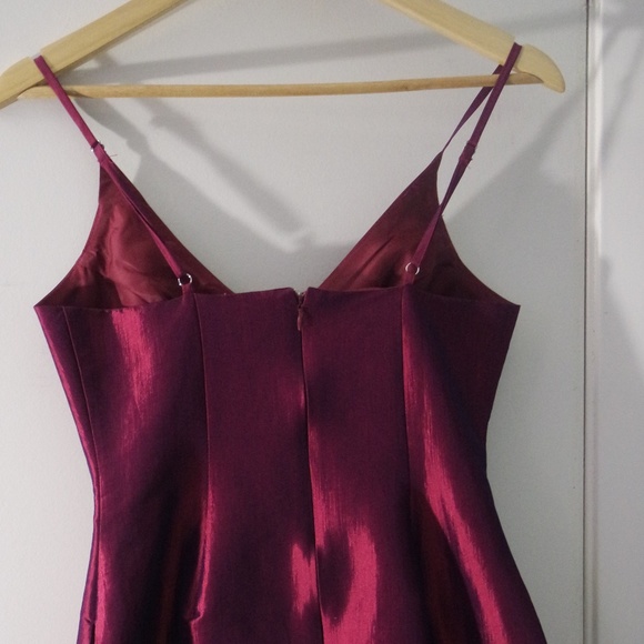 Burgendy Mini Dress from Mendocino by Luxxel! - Picture 6 of 7